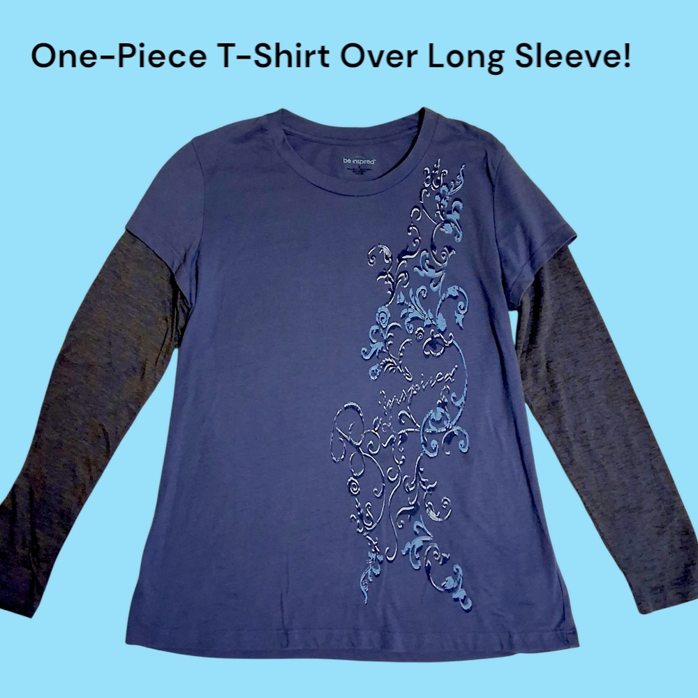 Be Inspired One-Piece Longsleeve T-Shirt! Size S!